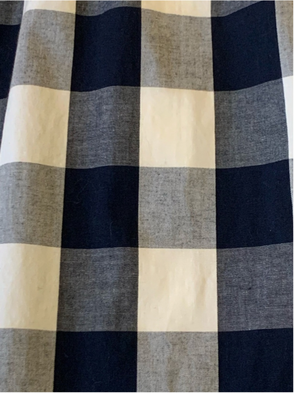 J.Crew Dress Size 4 Navy and White Checkers Button Up Tie Belt - Picture 9 of 10
